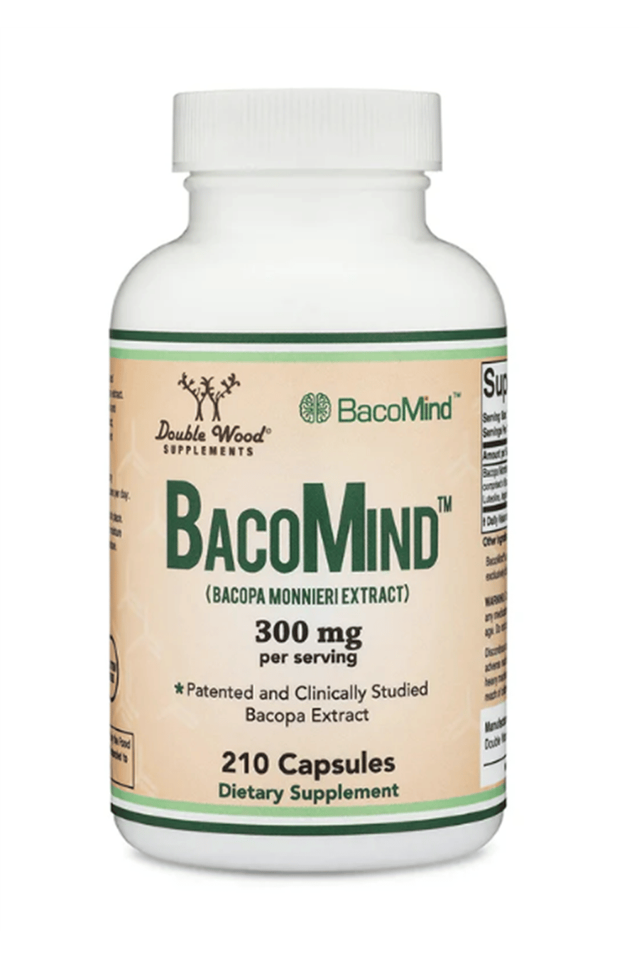Double Wood  Bacomind Bacopa Extract 300mg 210 Capsul.42.
