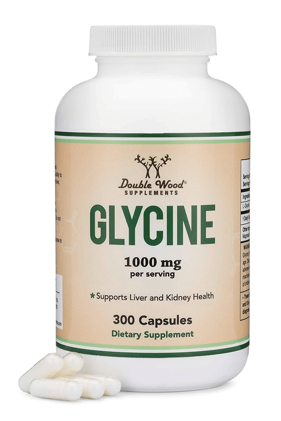 Double Wood Glycine 1,000mg  300 Capsul 