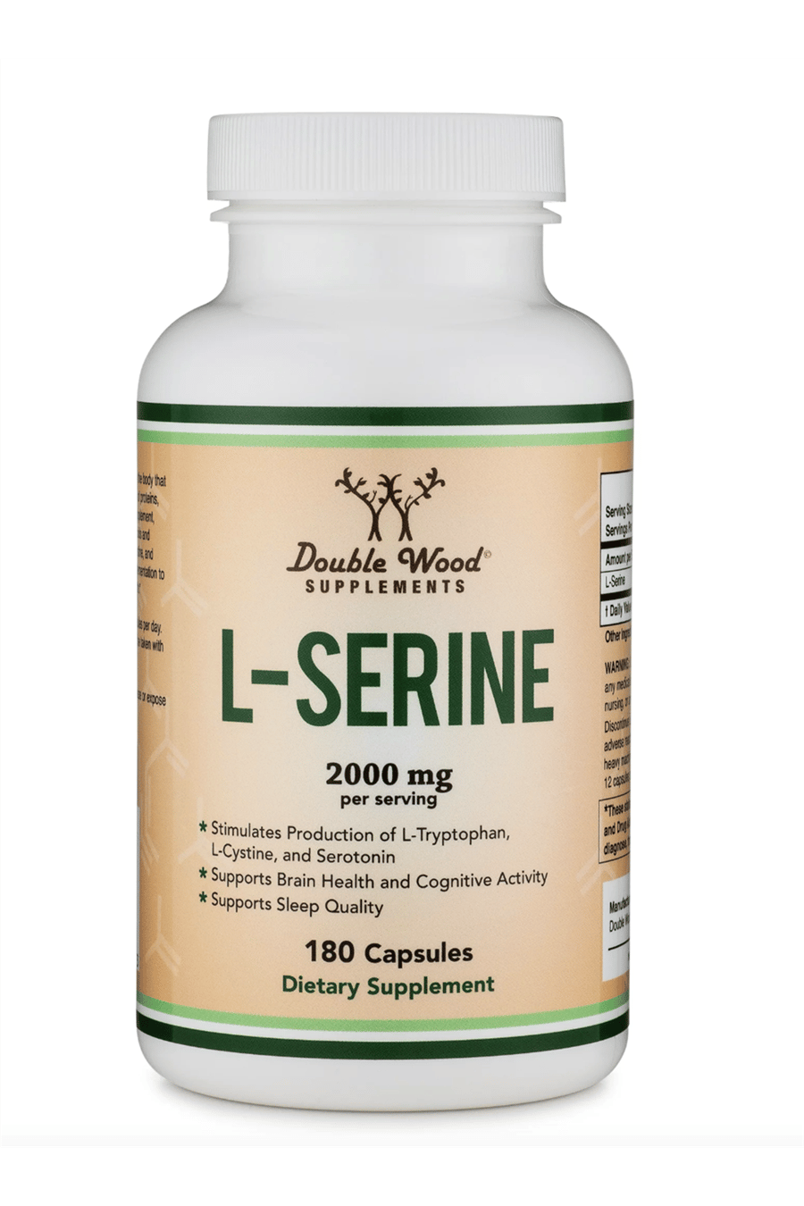Double Wood L-Serine 2000mg  180 Capsul.40.