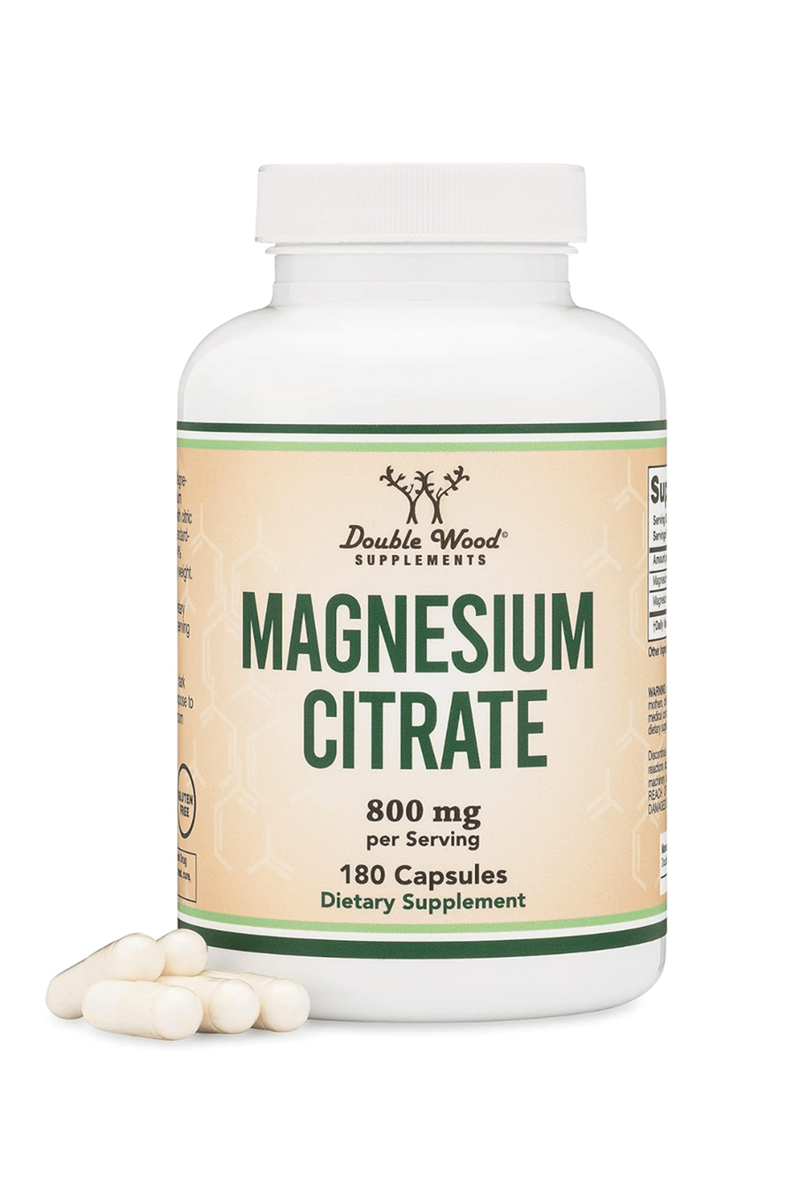 Double Wood  Magnesium Citrate 800mg 180 Capsul USA 39.