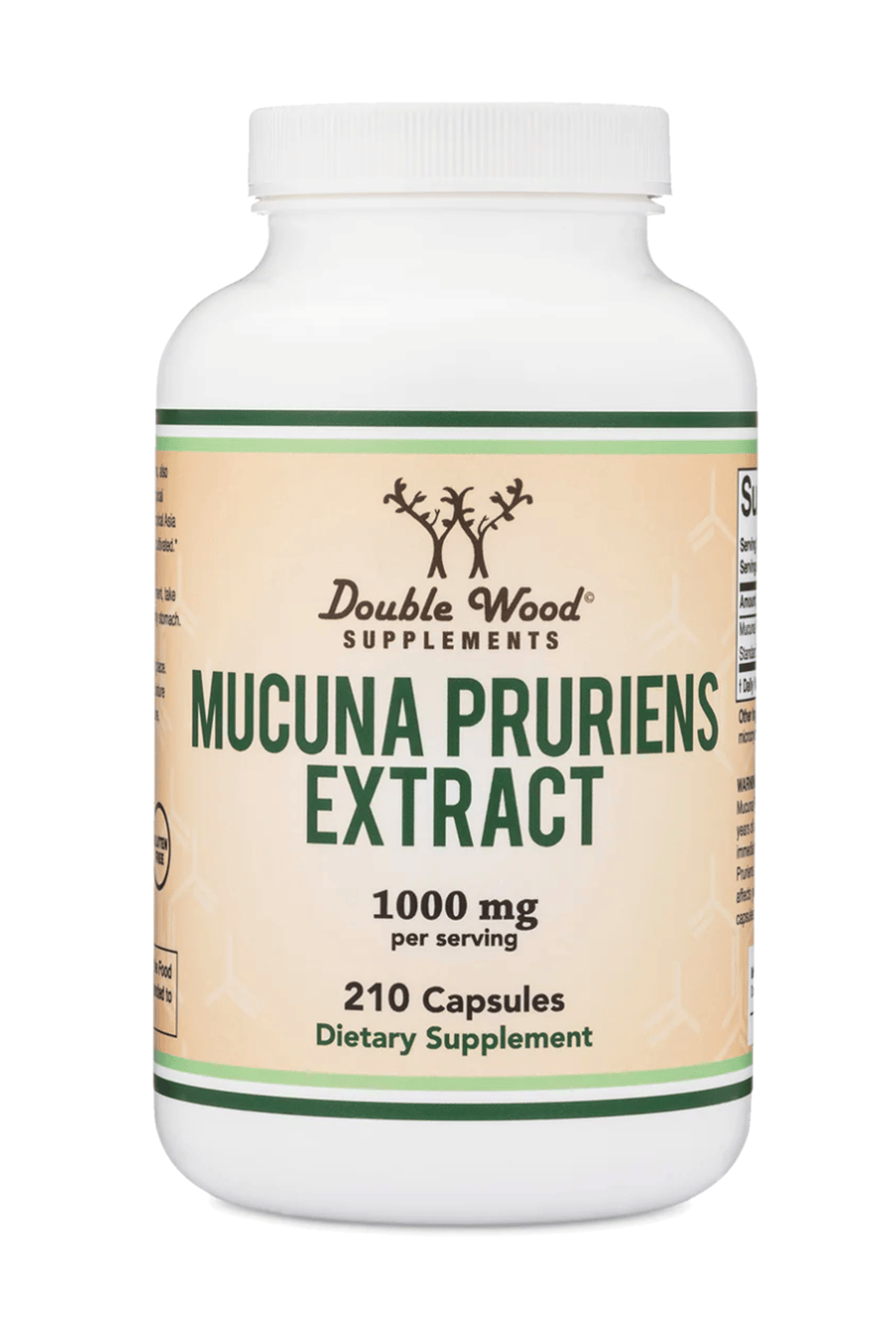 Double Wood  Mucuna Pruriens Extract Dopamine Boosting-210 Capsul.39.