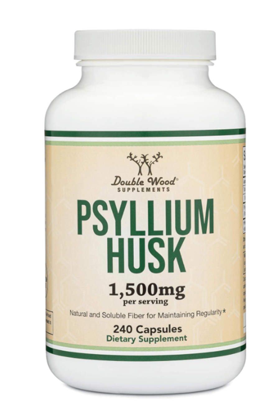 Double Wood  Psyllium Husk (240 Capsul 1,500mg Per Serving) 37.