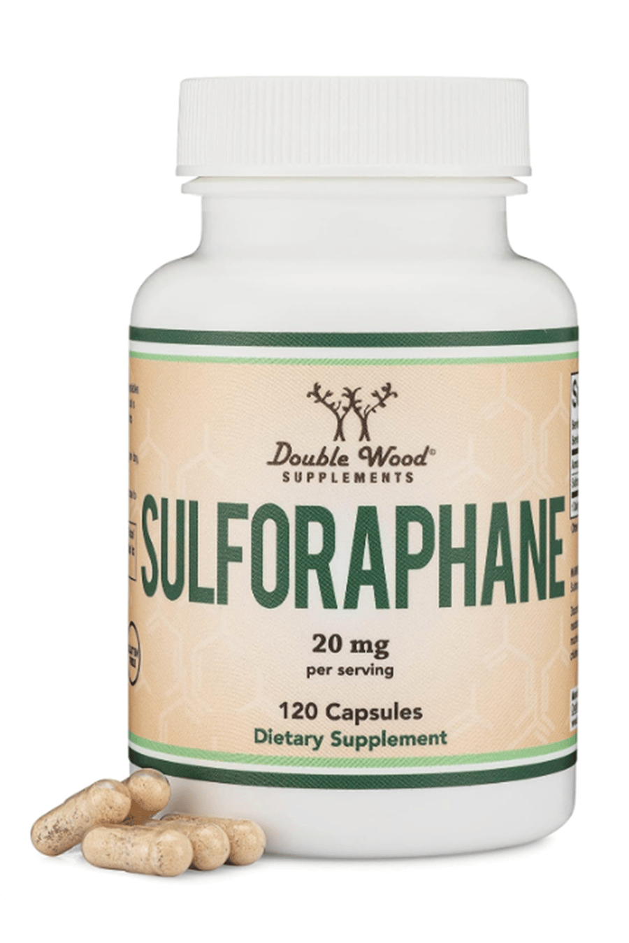 Double Wood Sulforaphane Broccoli Extract 120 Capsul..Abd Menşei. 3935