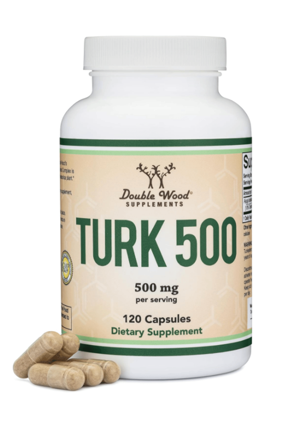 Double Wood  TURK 500 Turkesterone 500mg, 120 Capsul.52.