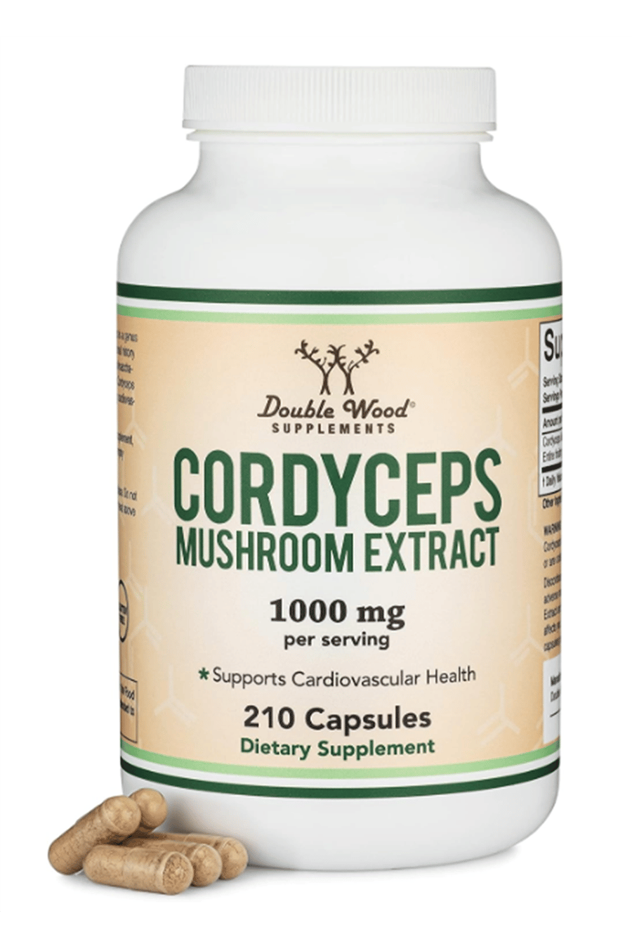 DoubleWood  Cordyceps Mushroom  Extract 1000mg 210 Capsul.39.