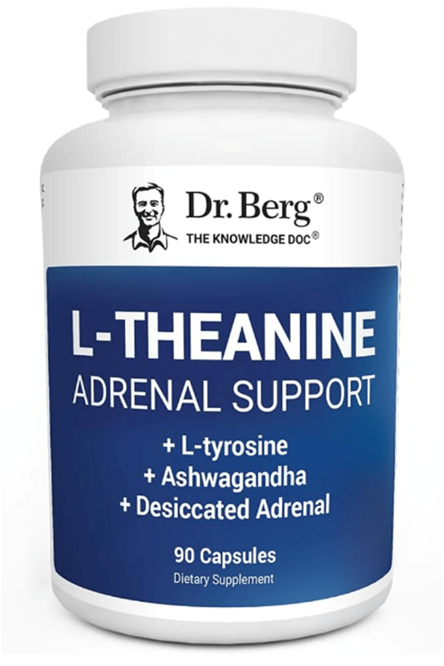 Dr. Berg L-Theanine 200mg - Includes Zinc, Copper, L-Tyrosine – L-Theanine - for Relaxation, and Mental Clarity* – 90  Capsules.Abd Menşei.58.