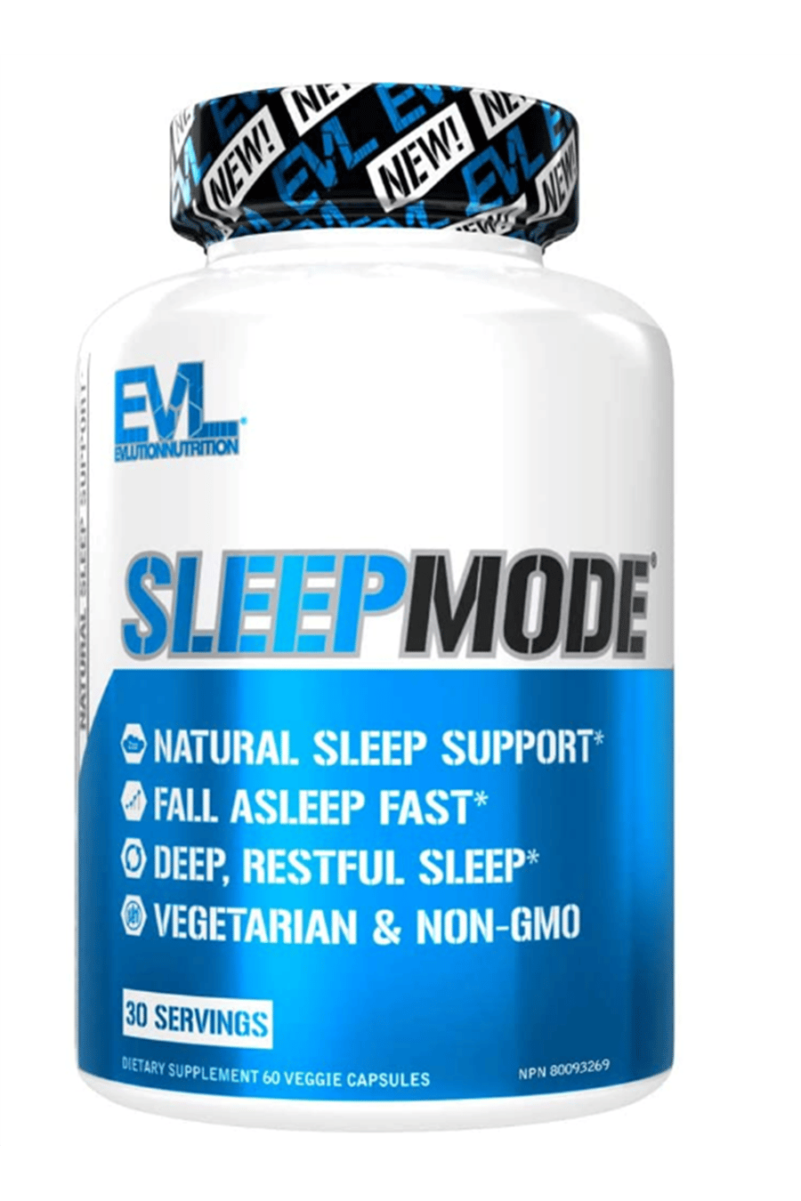 EVLUTION NUTRITION SleepMode , 60 Capsul 200mg L-Theanine, 150mg Valerian Root.USA MENŞEİ.37.