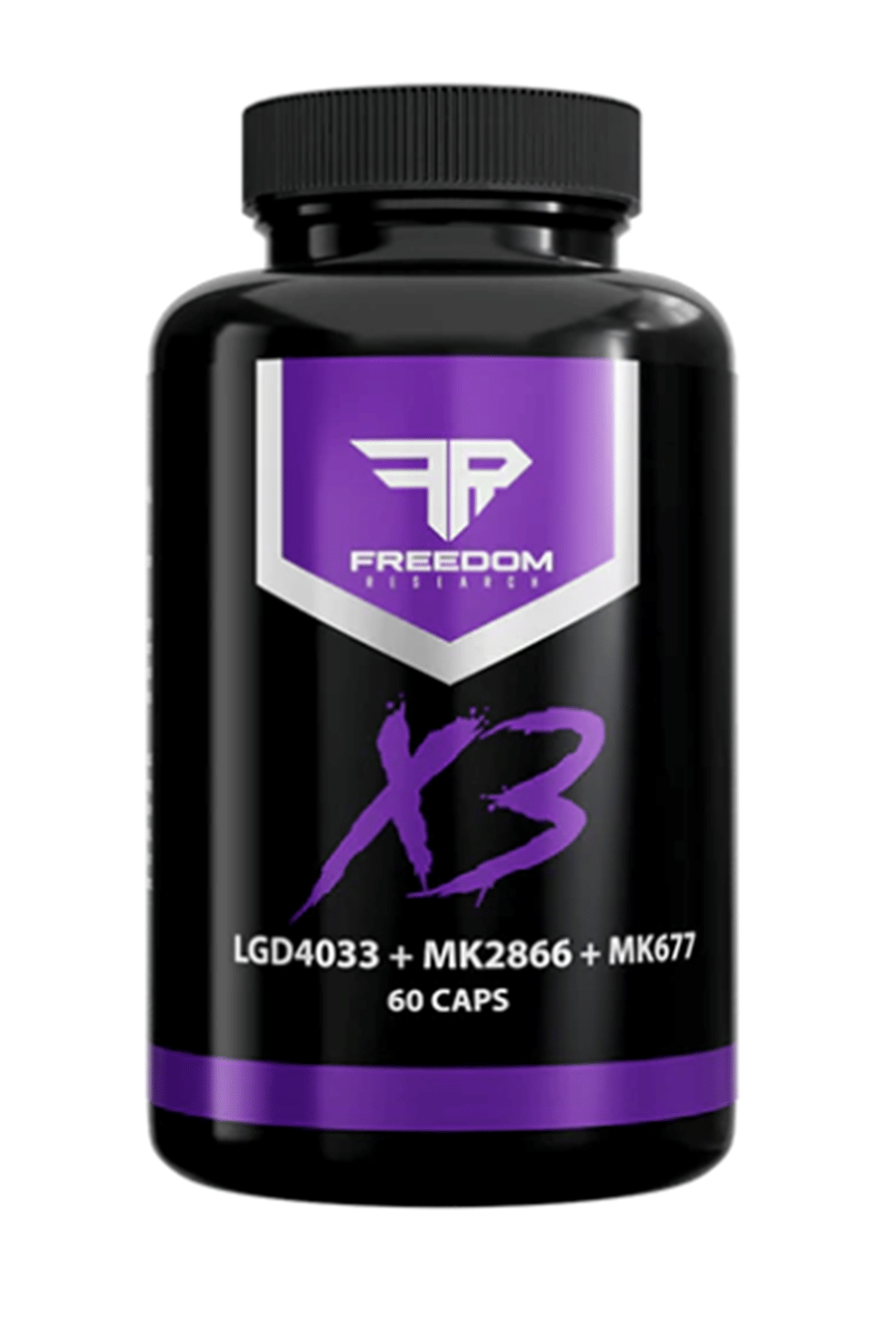 Freedom Research  X-3  MİX  MK-677 - LGD-4033 - MK-2866  60 Capsul. Made ın Usa 54.