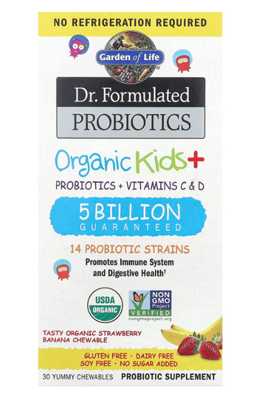 Garden of Life, (Özelsporcugıdaların'dan !!) Dr. Formulated Probiotics, Organic Kids + Tasty  30 Yummy Chewables.