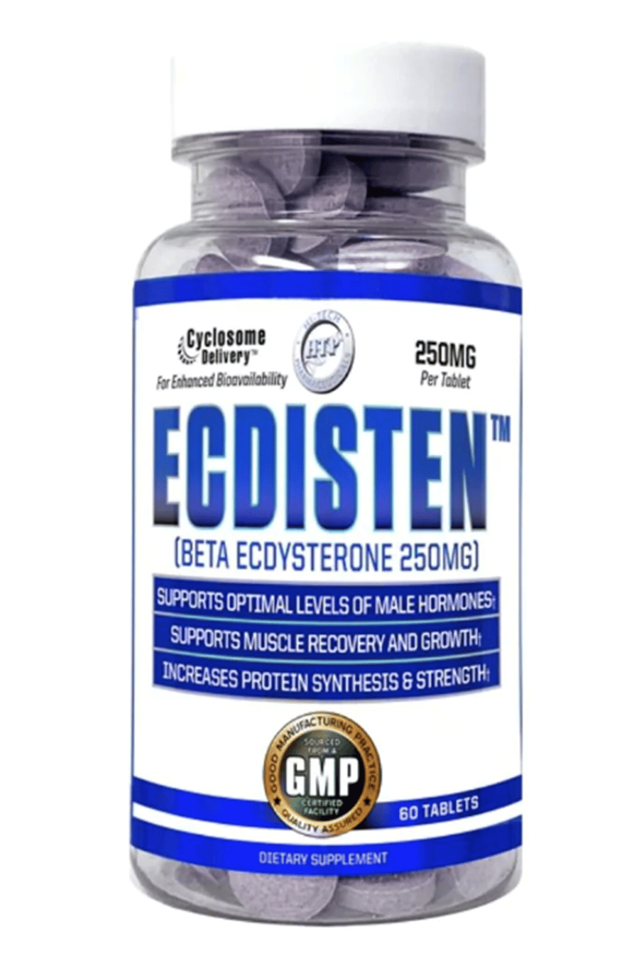 Hi-Tech ECDISTEN  Ecdysterone 250mg  60 Tablets. USA Menşei.48.