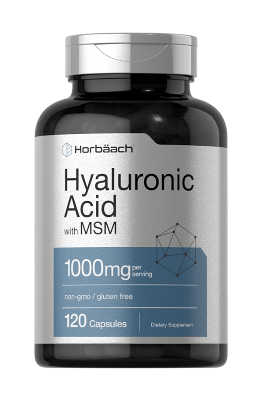 Horbäach Hyaluronic Acid with MSM  1000mg  120 Capsul.Abd Menşei.4037