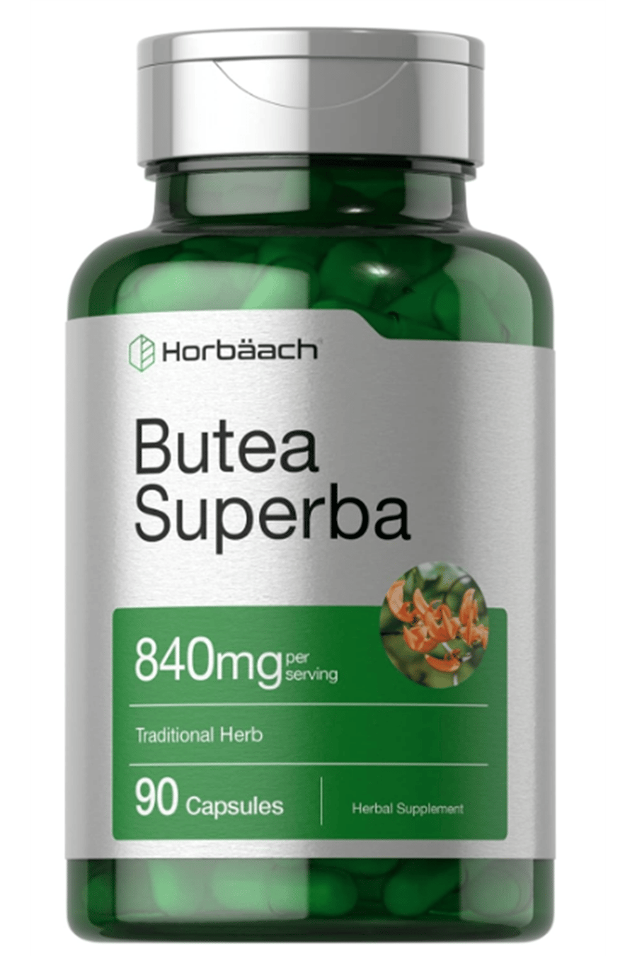Horbaach Butea Superba Root 840mg  90 Capsul  Male Performance  Non GMO, Gluten Free.Made ın Usa.37.