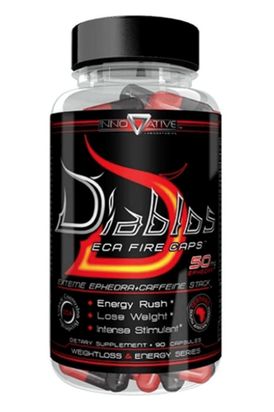 Innovative Labs Diablos ECA Fire 530mg  90 Capsul. Usa Menşei.41.
