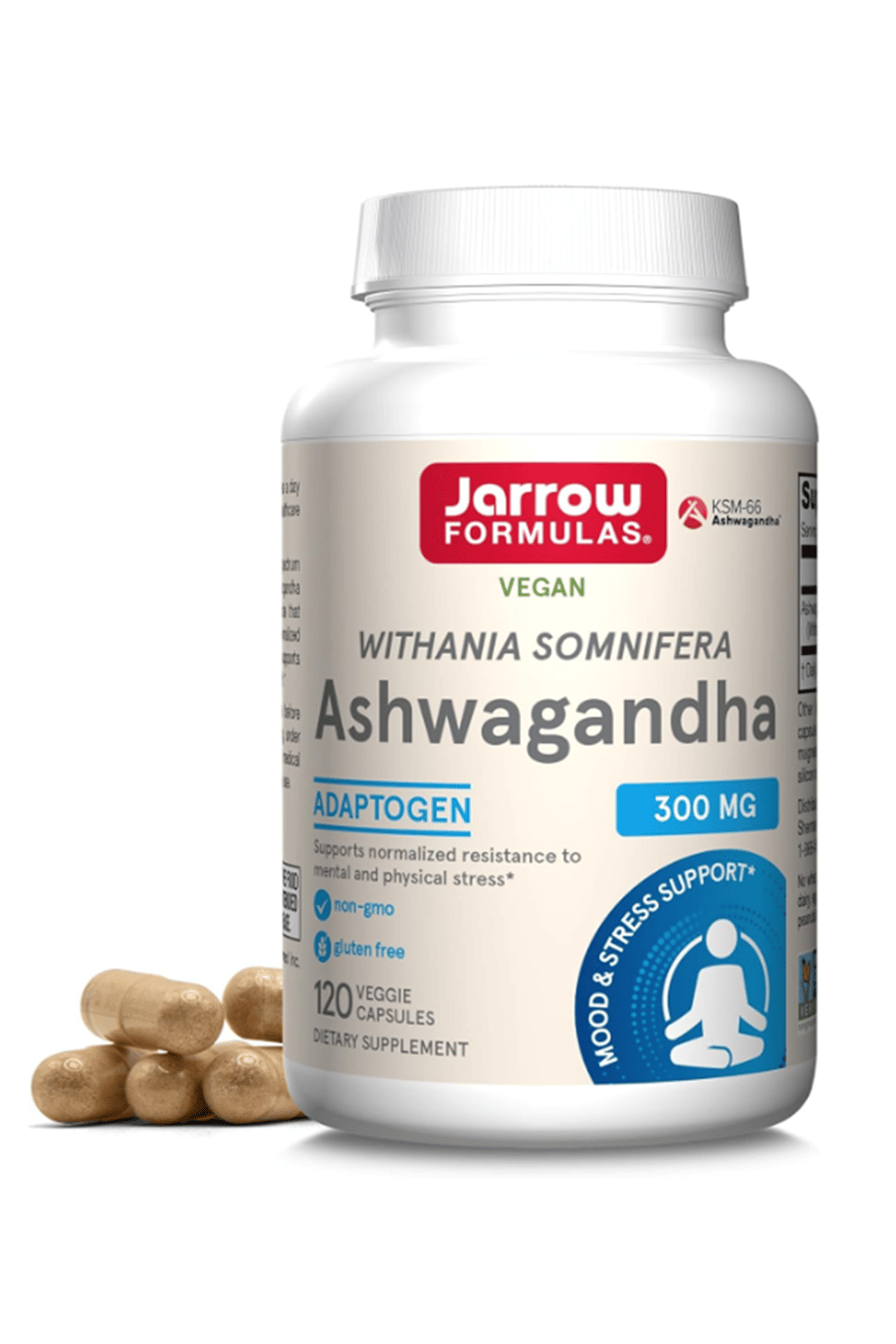 Jarrow Formulas, Ashwaganda, 300 mg, 120 Veggie Capsules 3843