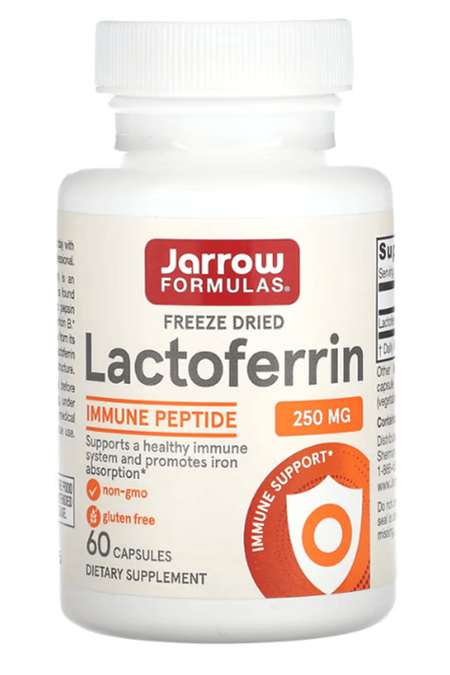Jarrow Formulas Lactoferrin 250 mg  Freeze Dried   60 Capsules.75.