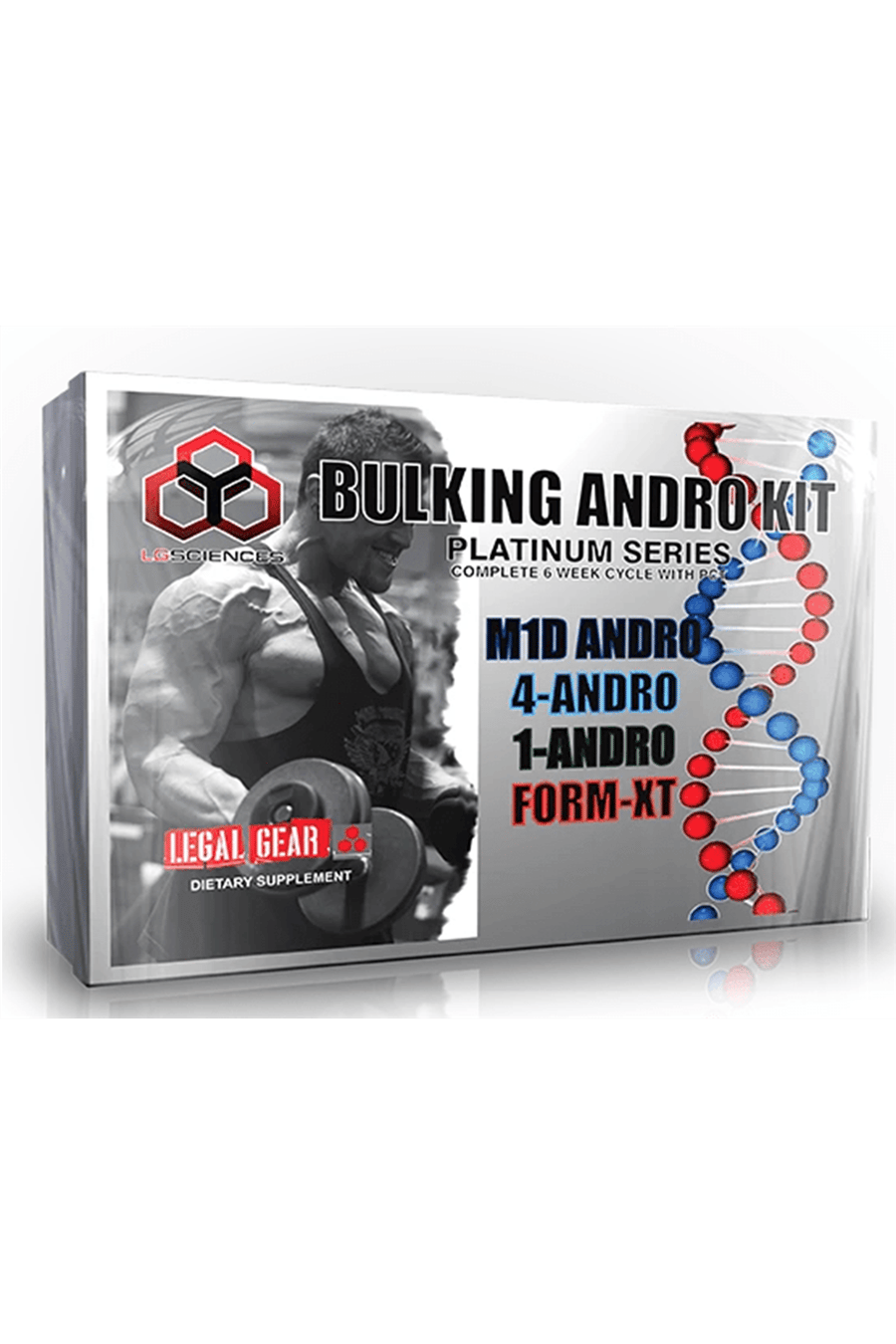 LG Sciences PROHORMON Bulking Andro Kit ( 90 Tablet + 60 Tablet + 60 Tablet + 90 Tablet ) ABD MENŞEİ.113.