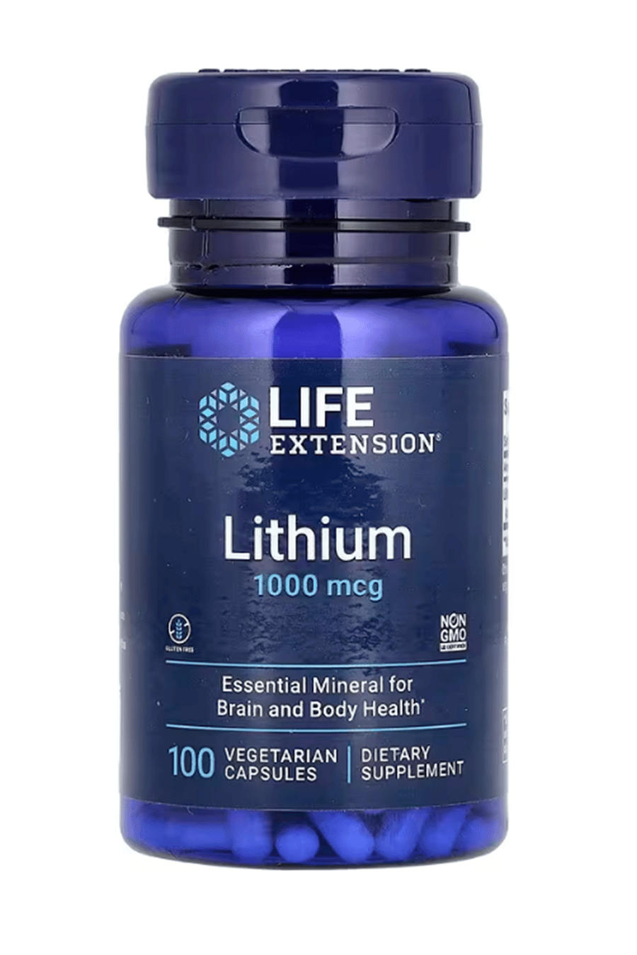 LIFE Nutrıtıon Lithium Orotate  1,000 mcg  100 Vege Capsul.Usa.39.