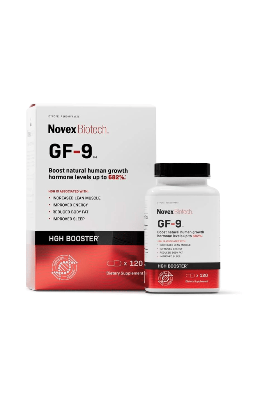 Novex Biotech GF-9 – HGH Boosting for Men - Workout for Men – Boost Growth Hormone Naturally, 120 Capsules (30-Day Supply) Made ın Usa.117.
