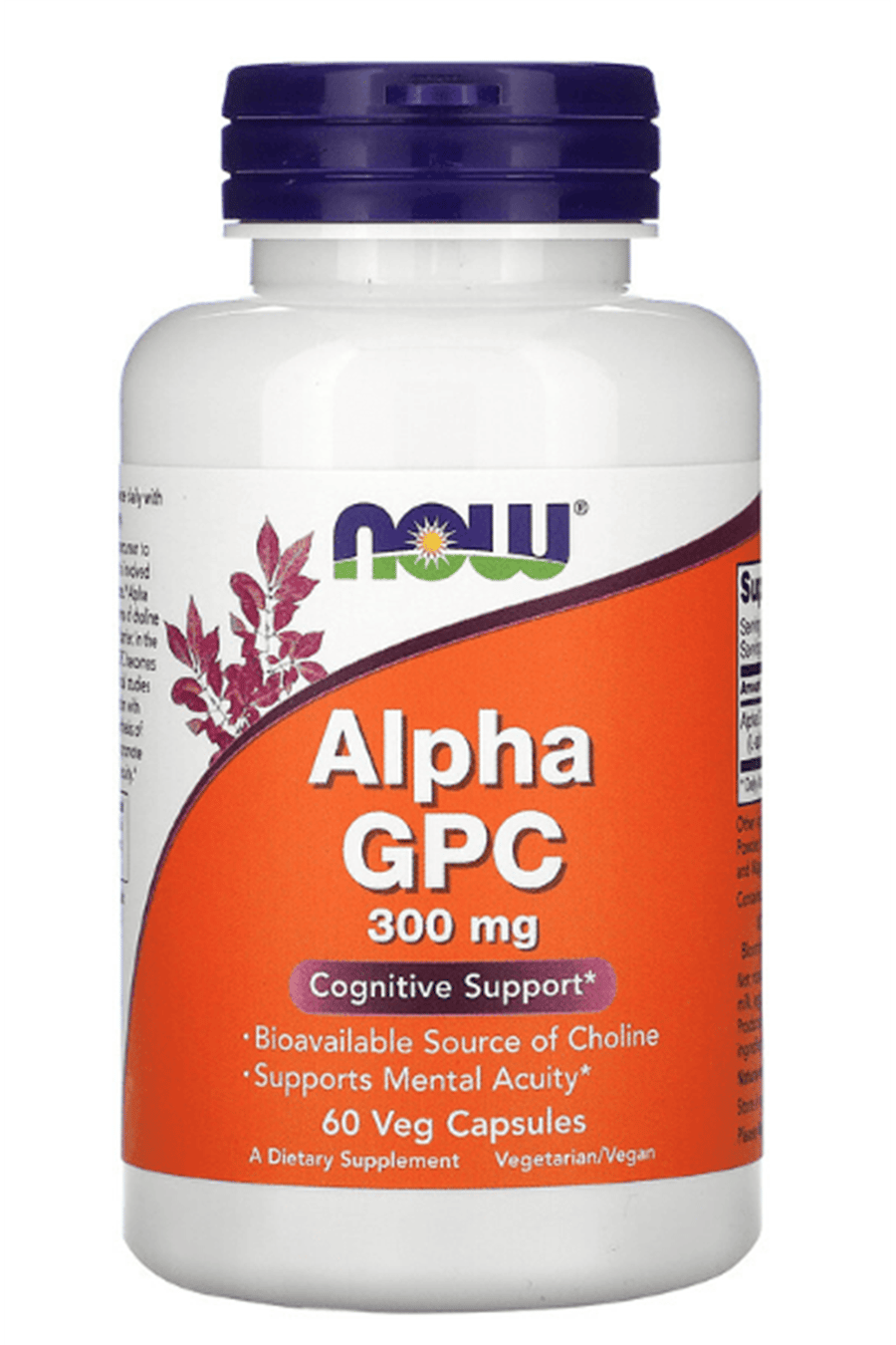 NOW FOODS  Alpha GPC  300mg  60 Veg Capsul.Abd Menşei.54.