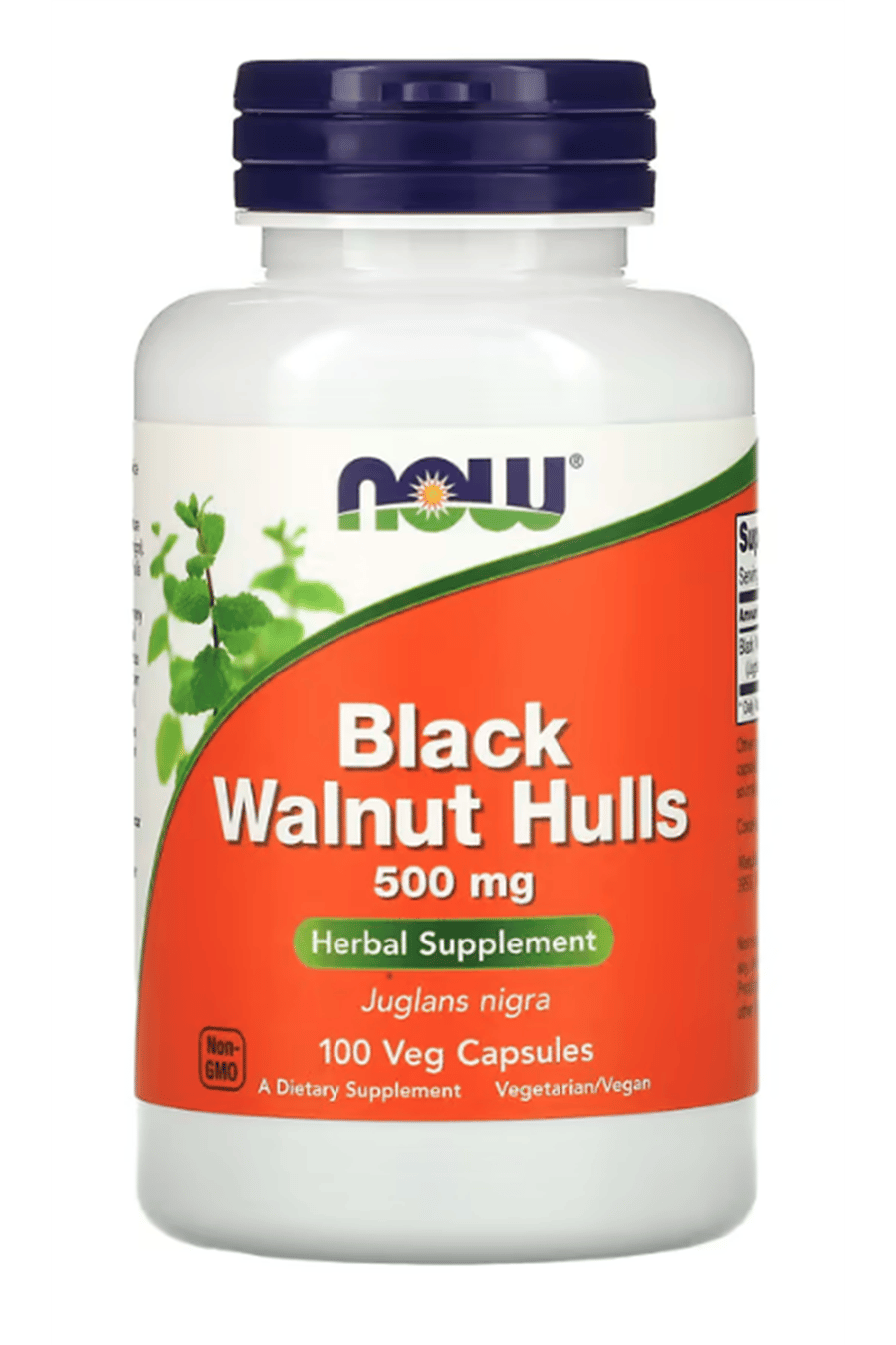 NOW Foods, Black Walnut Hulls, 500 mg, 100 Veg Capsul.Usa Menşei.36.