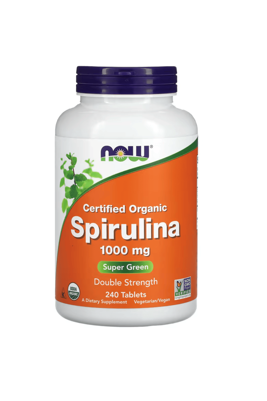 NOW Foods, Certified Organic Spirulina, 1,000 mg, 240 Tablets.Usa Menşei.50.
