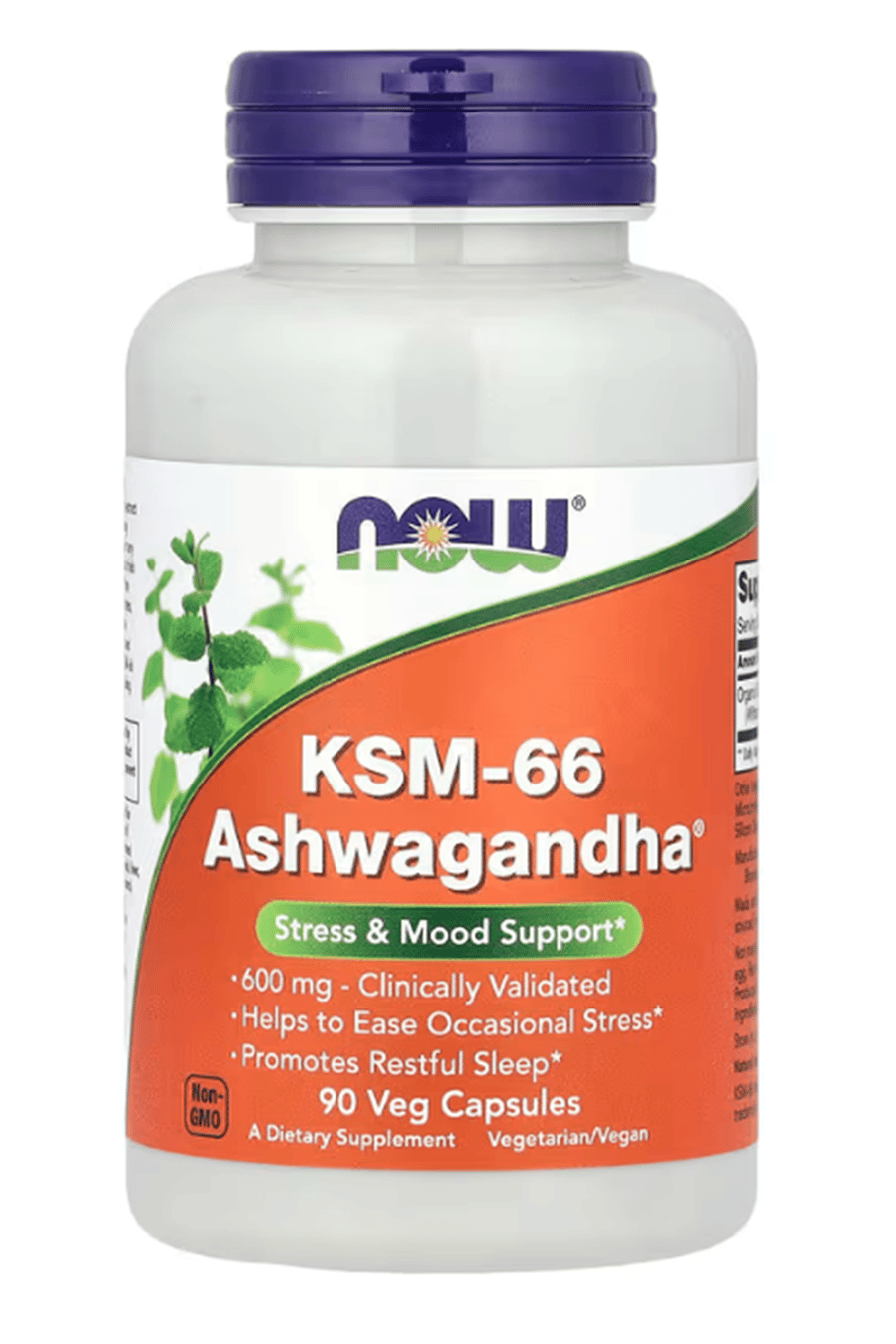 NOW Foods, KSM-66, 600 mg, 90 Veg Capsules.Abd Menşei.47.