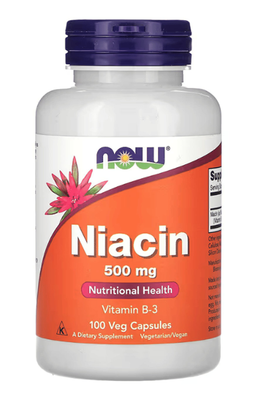 NOW Foods Niacin 500mg 100 Veg Capsule.Özel Sporcu Gıdaların'dan !!!.