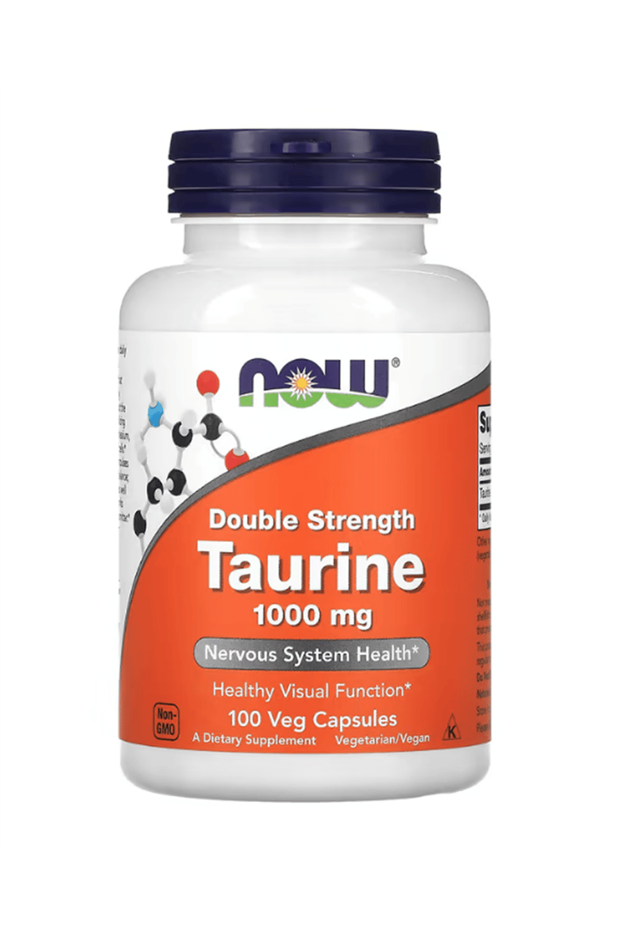 NOW Foods  Taurine Double Strength 1000mg 100 Veg Capsul.Abd Menşei.36.