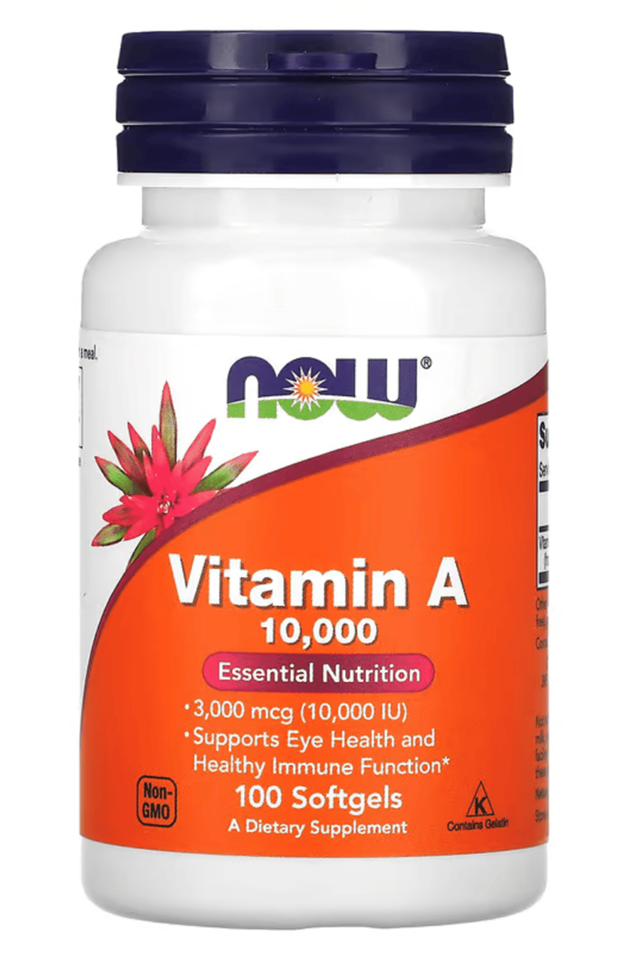 NOW Foods, Vitamin A, 10,000 IU, 100 Softgels