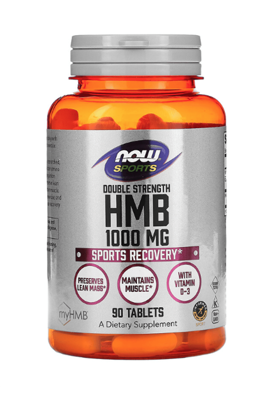NOW Sports  HMB  Double Strength  1,000 mg, 90 Tablets. Usa version.58.