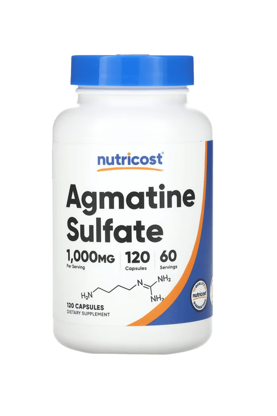 Nutricost, Agmatine Sulfate, 1,000 mg, 120 Capsules.Usa.32.