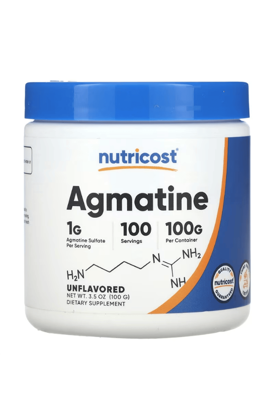 Nutricost, Agmatine, Unflavored, 3.5 oz (100 g) USA.33.