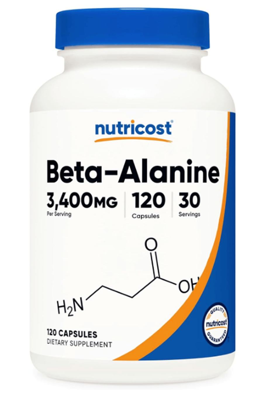 Nutricost Beta-Alanine Capsules 3400mg, 120 Caps (30 Serv).