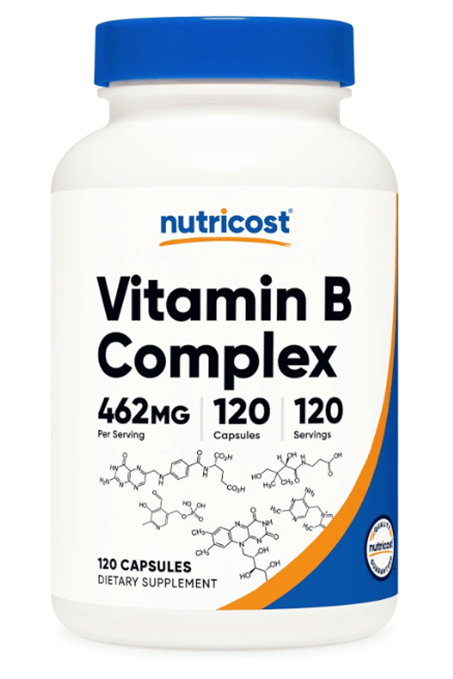 Nutricost High Potency Vitamin B Complex 462mg, 120 Capsules.Abd Menşei.
