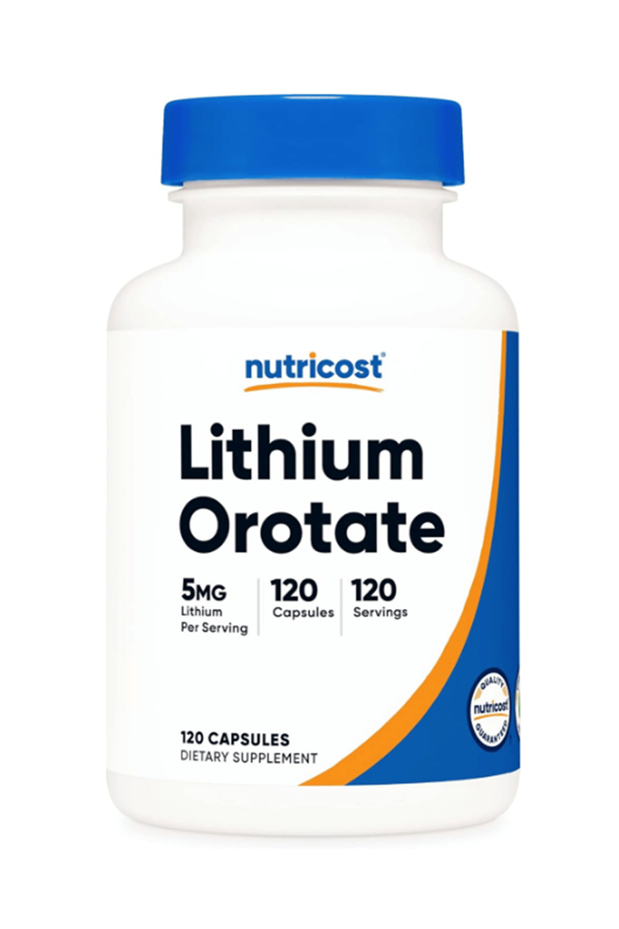 Nutricost  Lithium Orotate 5mg, 120 Veggie Capsul.USA.40.