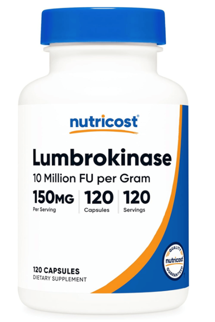 Nutricost Lumbrokinase Capsules 150 mg (120 Capsules) Abd Menşei.