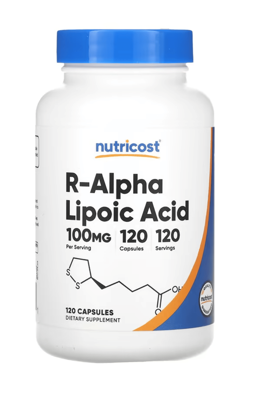 Nutricost R-Alpha Lipoic Acid 100mg, 120 Capsules -Non-GMO, Gluten Free.43.
