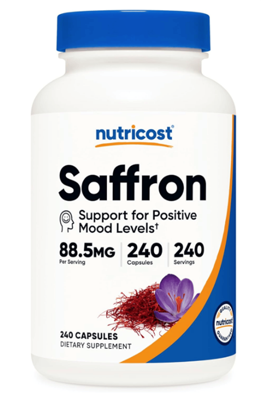 Nutricost Saffron Extract 88.5mg, 240 Capsules.Abd Menşei.