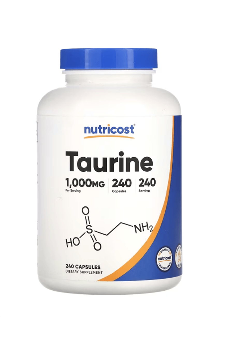 Nutricost, Taurine, 1,000 mg, 240 Capsules.Orj Abd Menşei.39.