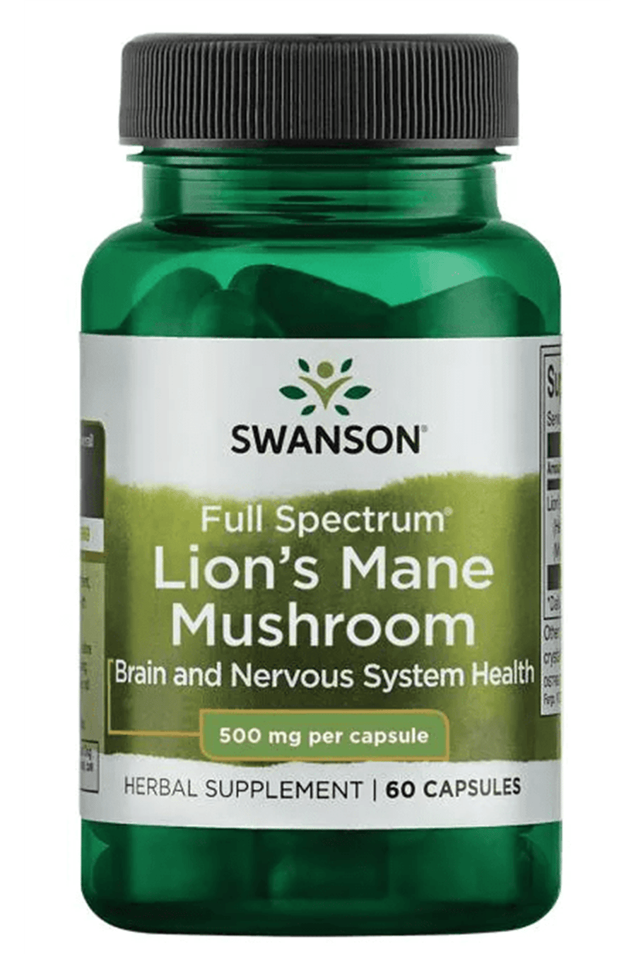 Swanson  Full Spectrum Lion's Mane Mushroom 500mg 60 Capsul.Abd Menşei 40.