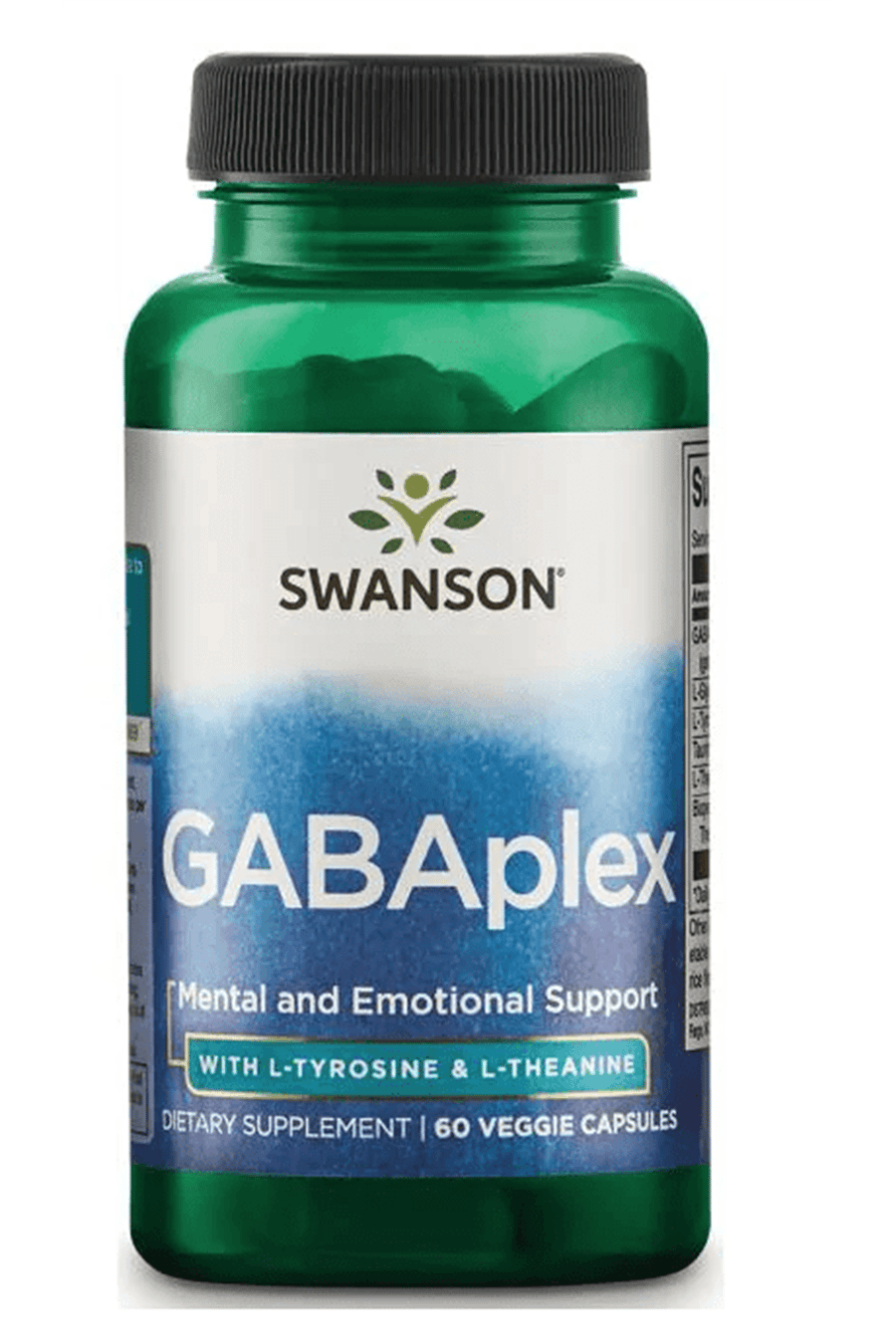 Swanson GABAplex (Özelsporcugıdaları) with L-Tyrosine & L-Theanine 755mg 60 Veg Capsul.Abd Menşei.42.