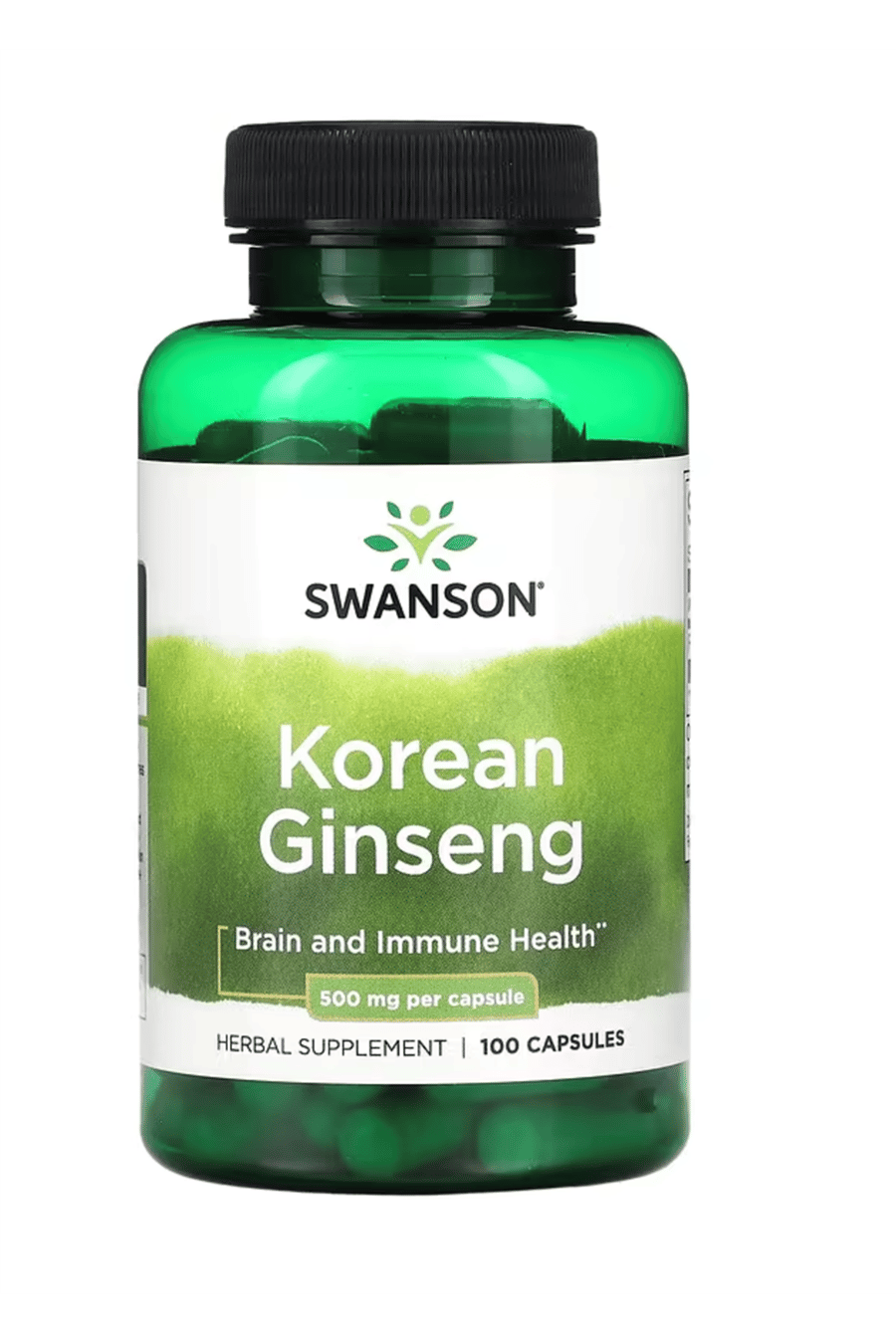 Swanson   Korean Ginseng  500mg  100 Capsules.Abd Menşei.29.