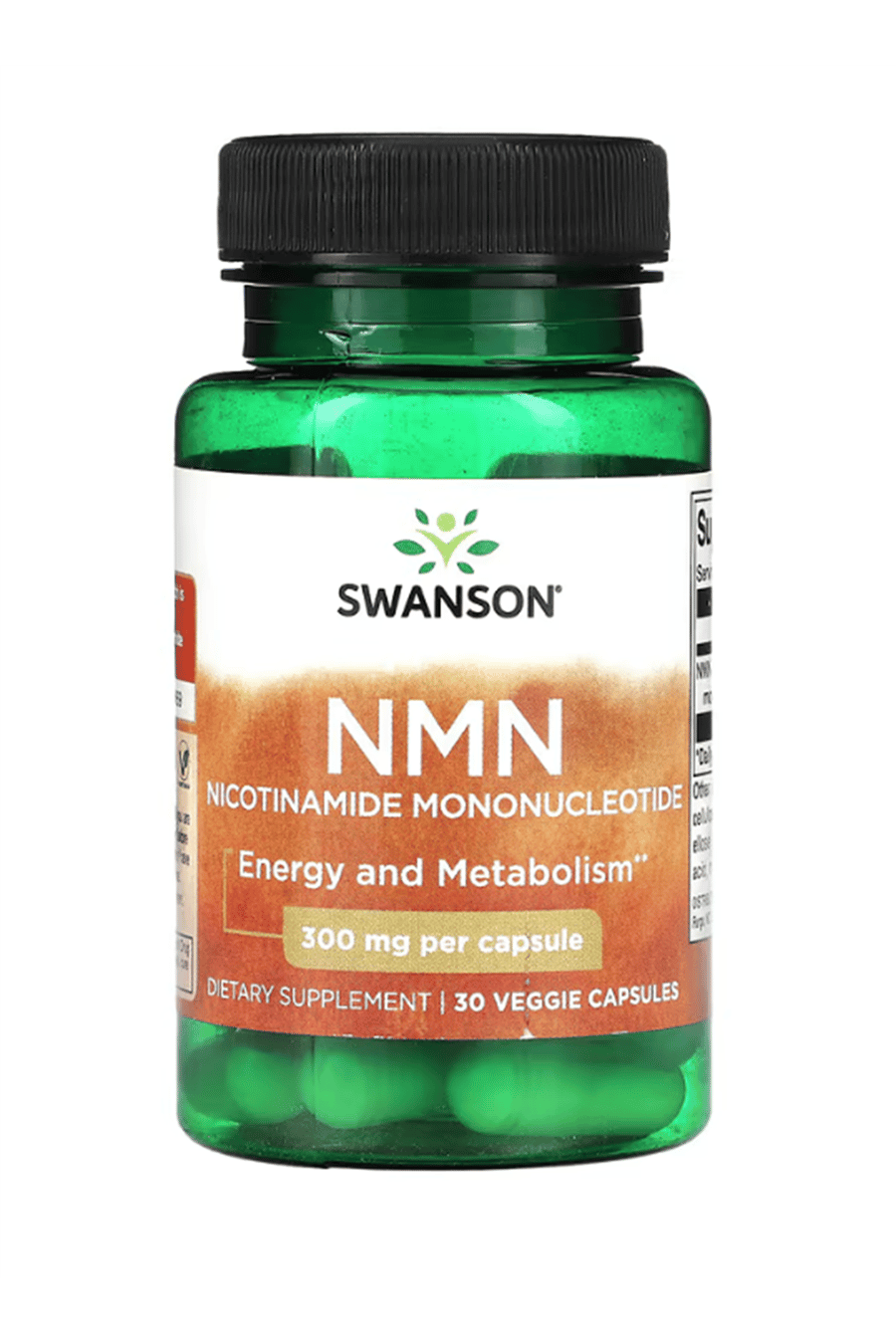 Swanson, NMN, 300 mg, 30 Veggie Capsul.Abd Menşei.64.