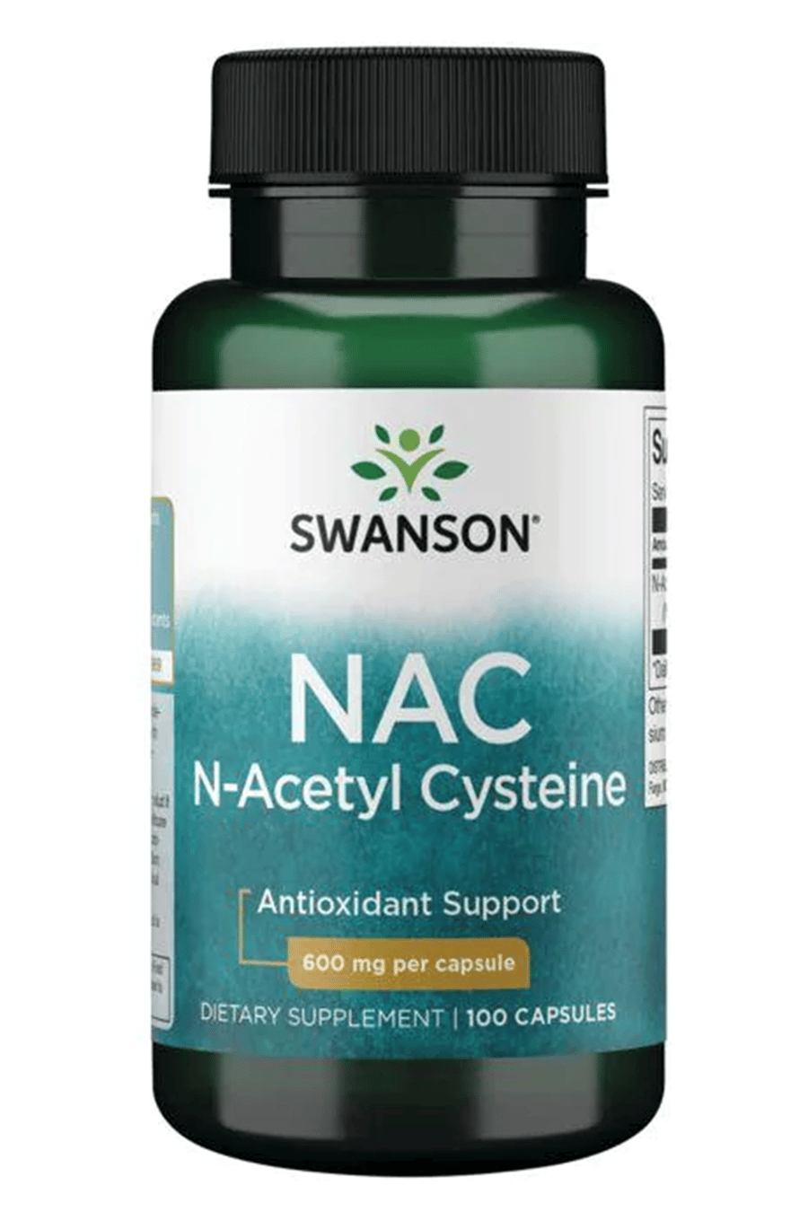 Swanson Premium- NAC (Özelsporcugıdaları) N-Acetyl Cysteine 600mg 100 Capsul.Abd Menşei.49.