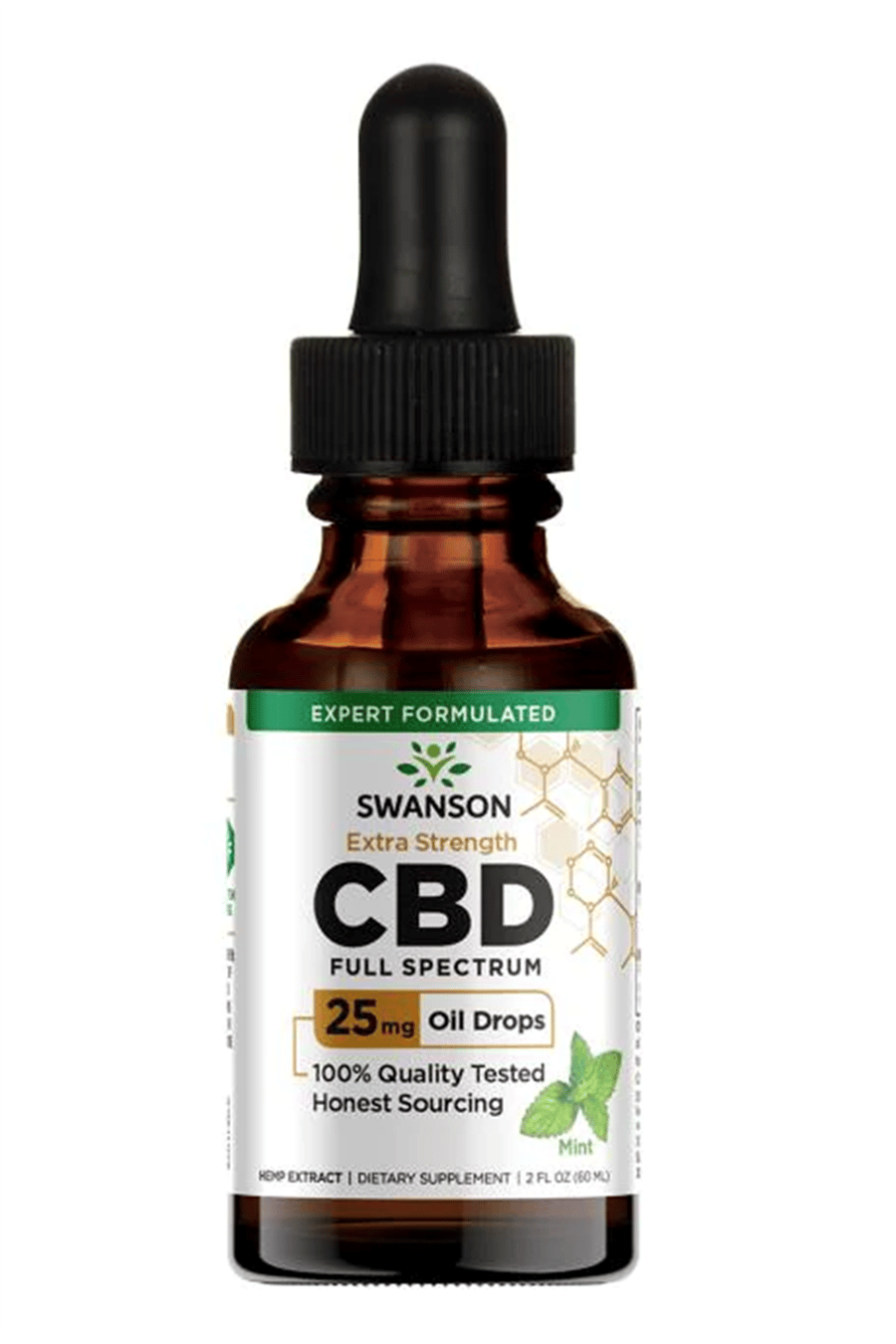 Swanson Ultra- Extra Strength C.B.D Full Spectrum - Mint 60ML 60 Servis..USA MENŞEİ 3980