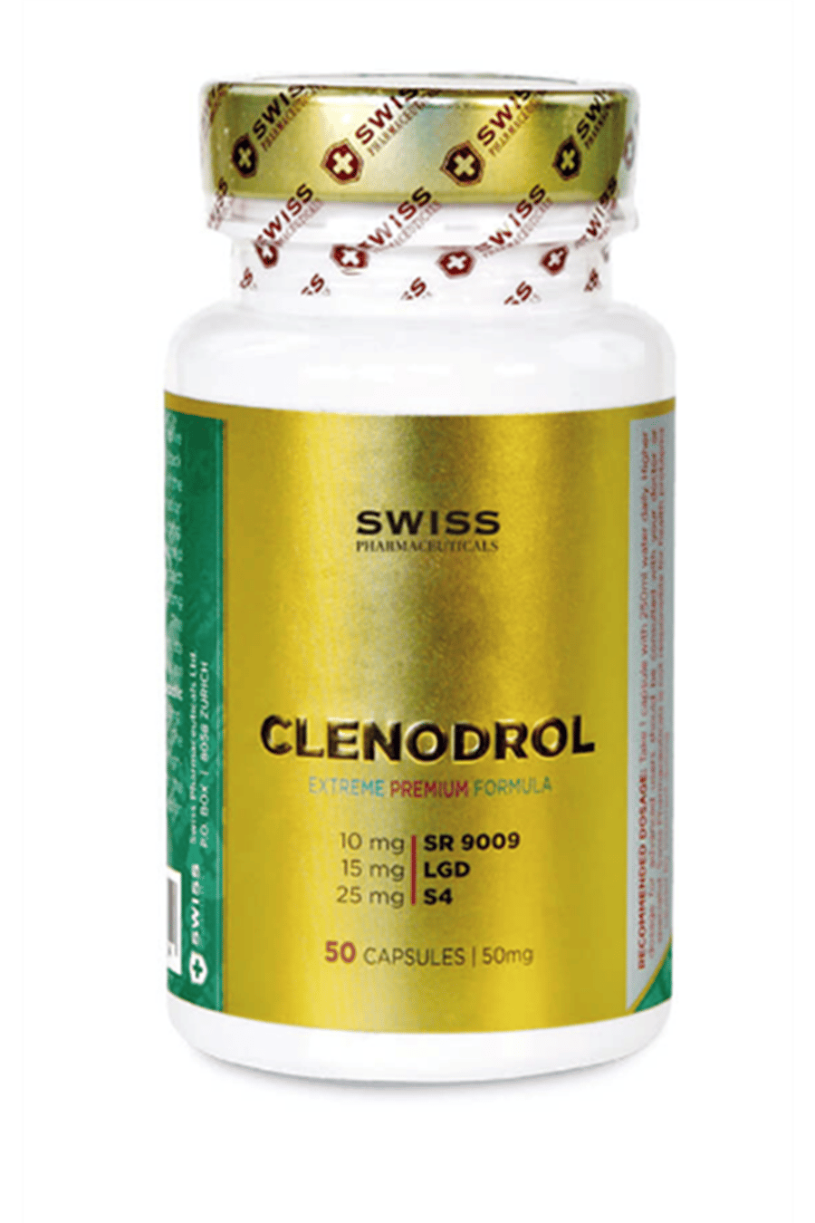 Swiss Pharmaceuticals CLENADROL 3 Esterli 50 Capsul.81.