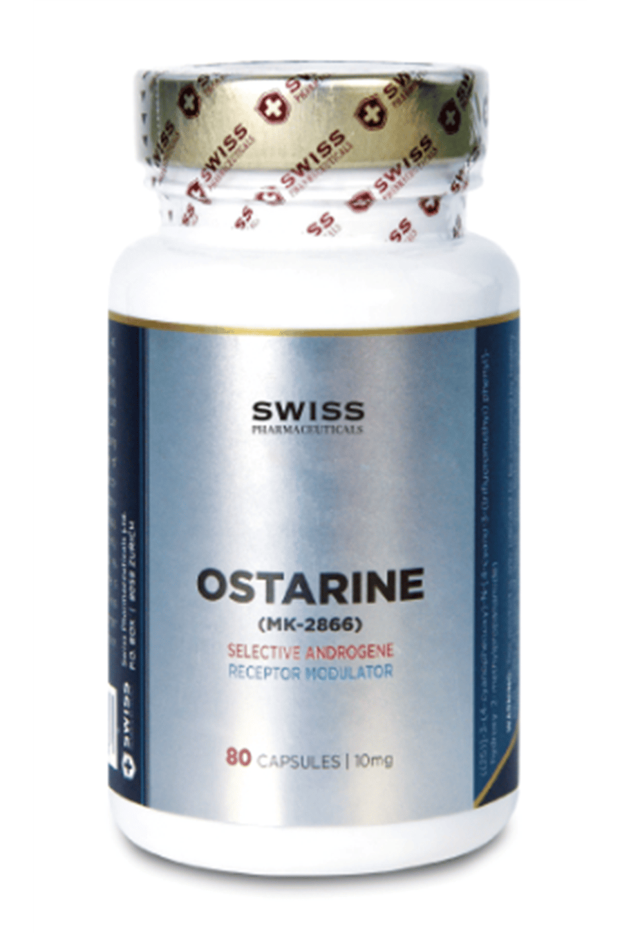 Swiss Pharmaceuticals OSTARINE (MK-2866) 10mg 80 Capsul. Orj Swiss Made.55.