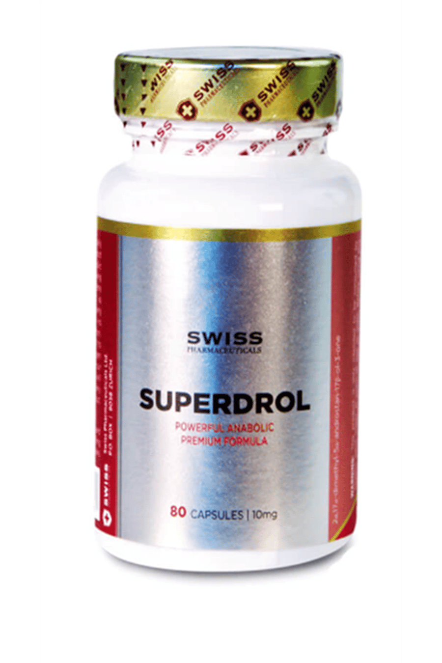 Swiss Pharmaceuticals  SUPERDROL 10mg 80 Capsul.49.