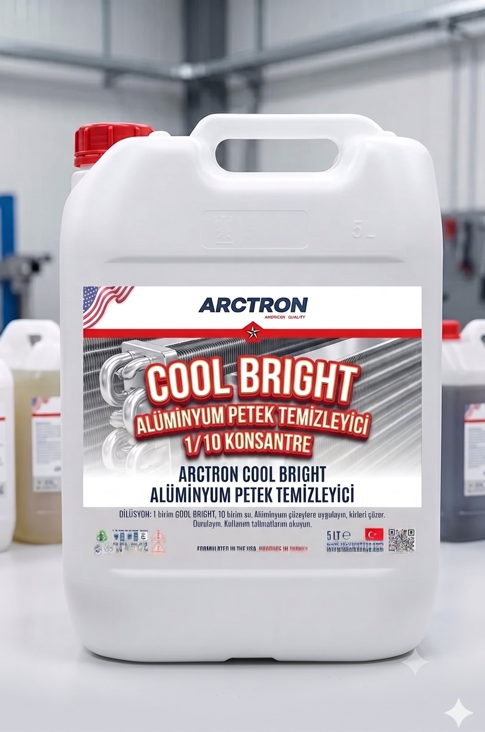 ARCTRON COOL BRIGHT 1/10 Konsantre Alüminyum Petek Temizleyici - 5 KG