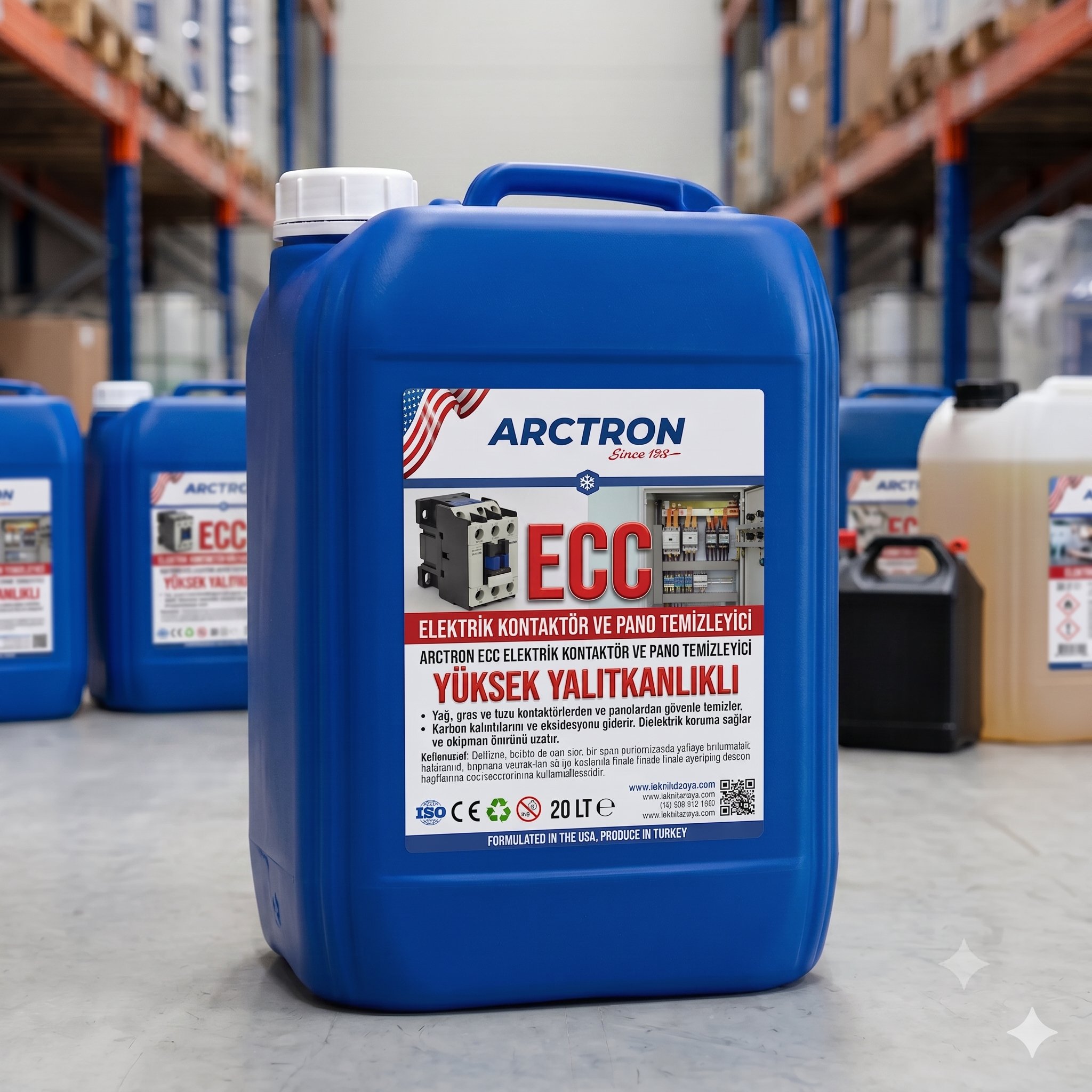 ARCTRON ECC Elektrik Kontaktör ve Pano Temizleyici - Yüksek Yalıtkanlıklı - 20 KG